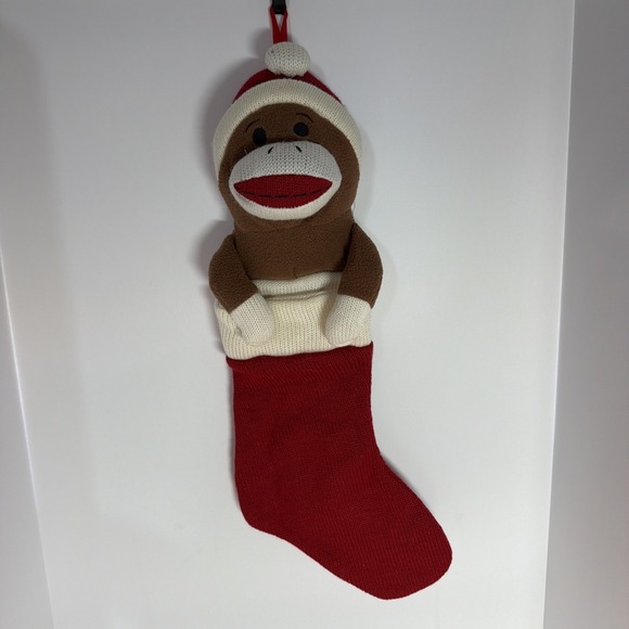 Dan Dee Other - Dan Dee Collector's Choice Sock Monkey Plush Christmas Stocking Knit